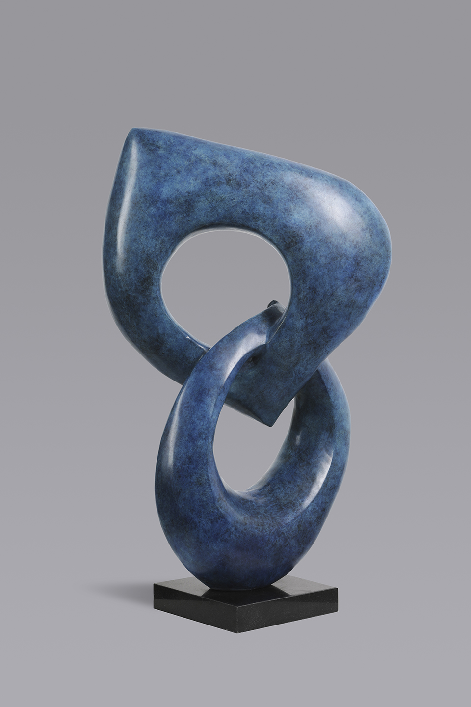 New-York-Design-Center-WNWN-Cosulich-Interior-&-Antiques-Two-Rings-Contemporary-Italian-Blue-Patinated-Bronze-Abstract-Sculpture-Gallery